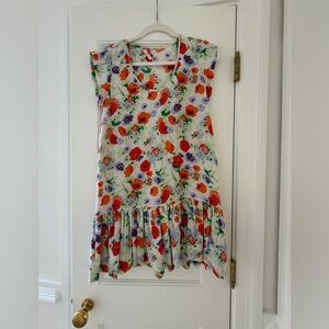 Joie Belinda Silk Floral Midi Dress - XS